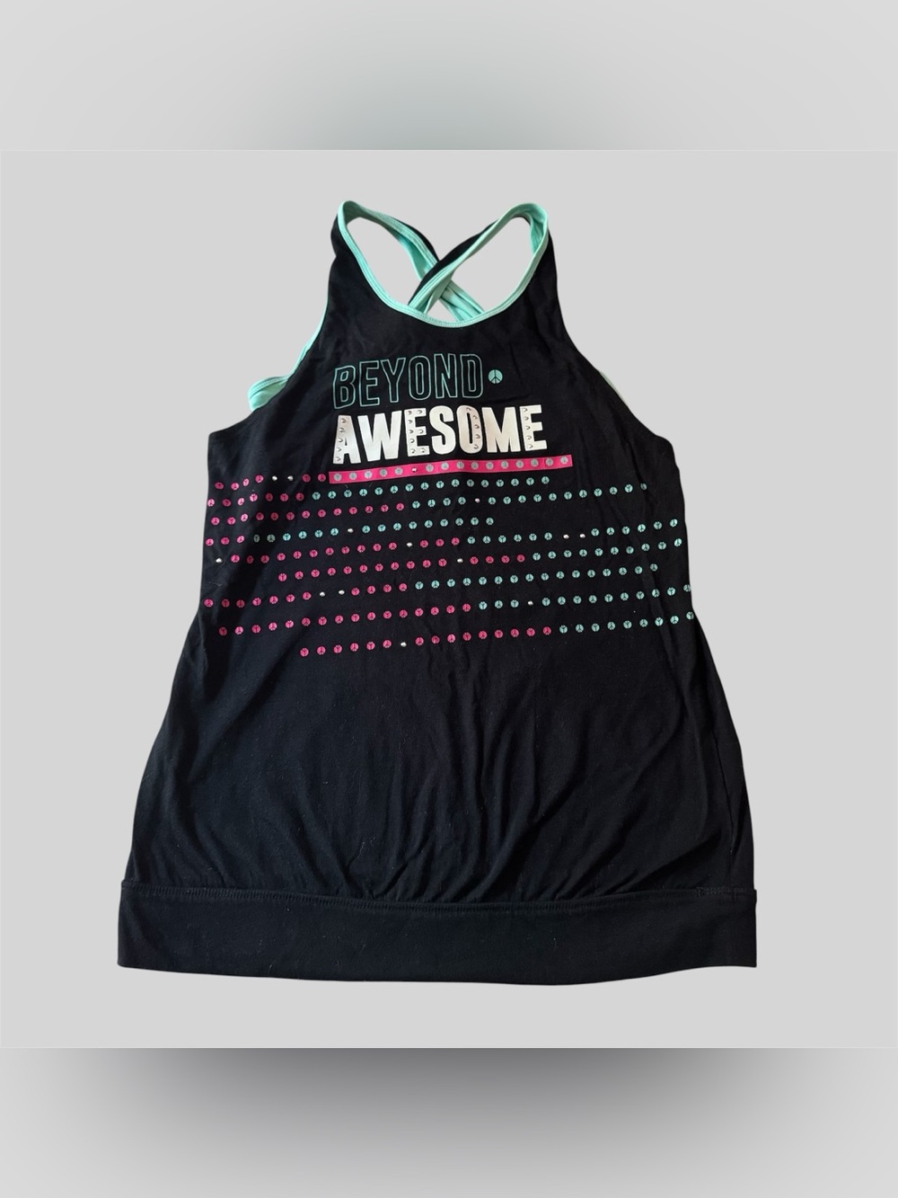 Girl’s Active Top with Built-In Bra